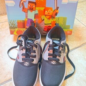 Heelys Black and Gray Kids Skate Sneakers